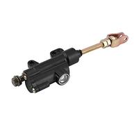 Keenso Cilindro Maestro Freno Posteriore Universale, Pompa Freno idraulica Pompa Freno idraulica Freno Posteriore Argento per Moto Bici Corsa(Nero)
