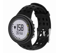 Keenso Cinghia di Braccio per Smartwatch Morbido in Silicone-rubber-mast per M1 M2 M4 M5, Braccialetto Non Allergico per Feste e Festival (BLACK)