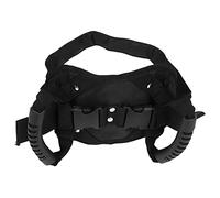 Keenso Cintura di Sicurezza per Moto Maniglia per Cinghia Posteriore Nera Leggera Regolabile per Passeggero di Moto