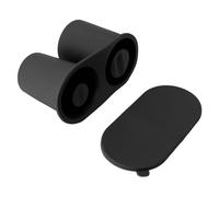 Keenso Ciotola di Ghiaccio per 30 Once 40 Ups Tazza di facilità di Rilascio della Forma di Ghiaccio Spostata con Coperchio per Bevande Estive 2 Cubi di Grandi Dimensioni (BLACK)
