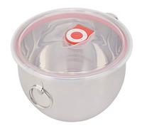 Keenso Ciotola per Spaghetti Portatile in Acciaio Inossidabile con Coperchio Sigillato, Manico Antiscottatura, per Conservare Alimenti e Zuppe, Acciaio Inossidabile, 1300 Ml