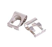 Keenso Clip di collegamento tergicristallo, 2 pezzi auto in metallo parabrezza tergicristallo clip di collegamento tergicristallo motore aste di collegamento bracci kit clip di riparazione