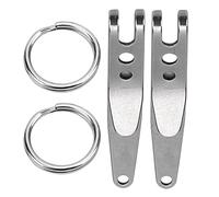 Keenso Clip Tascabile a Sospensione, 2 Attrezzi per Appendere Rapidamente Strumento Quicklink Multiuso per Coltelli Appesi, Gancio per Clip a Sospensione per Esterni