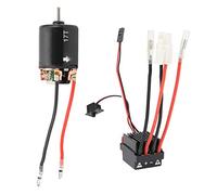 Keenso Combo ESC del Motore Spazzolato Ad Alte Prestazioni, Costruzione Durevole Impermeabile, Controllo dell'acceleratore Preciso, compatibilità Universale con, Assiale SCX10 ESC per 1/10 RC Car