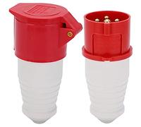 Keenso Connettore di Alimentazione Industriale per Presa 4Pin 380-415V per Esterni per ABS/ottone Industriali e Ferroviari