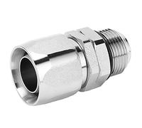 Keenso Connettore di Connessione del Tubo Flessibile in Ottone per Distributore di Carburante Easy Installazione 1 in Filettatura Flessibile Utilizzo Accessori Distriber di Carburante (Articolazioni