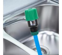 Keenso Connettore Universale per Tubo Flessibile da Giardino con Rubinetto, Strumento di Irrigazione Durevole per Rubinetti da e da Giardino (GREEN)