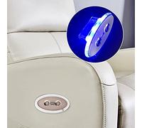 Keenso Controller per Divano Elettrico A 2 Pulsanti con Retroilluminazione A LED, Porta USB per Uso Domestico Durevole Comando Manuale per Divano Ingresso 12-29 V Uscita 5 V-2 A, Adatto per Poltrona