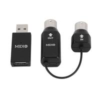 Keenso Convertitore Adattatore MIDI Wireless Easy Setup MIDI Contro Controller USB per Tastiere, Plug and Play per la Produzione Musicale, dimensioni: 10m/32,8 Piedi