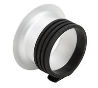 Keenso Convertitore Adattatore Speedring da 152 Cm Ad Alte Prestazioni per Anello Adattatore Portatile in Lega di Alluminio con Luce Flash e Attacco