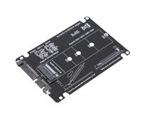 Keenso Convertitore Adattatore SSD a Serial ATA M.2 NGFF Antiurto BKey per Trasferimento Stabile, per 7 8 10, Installazione Semplice per Uso in Ufficio