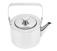 Keenso Cooker Professionale in Acciaio Inossidabile con Setaccio, Teiera Resistente per Alogeno, Ideale per Preparare Diversi tè (Piccolo, 1L)