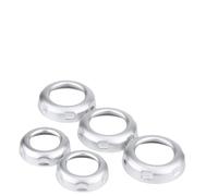 Keenso Copertura della Console Centrale, 5 Pezzi Manopola dell'aria Condizionata Coperchio del Pulsante del Volume Anello Decorativo per 4 LR4 0916