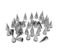 Keenso Copridadi per Camion Cappucci per Dadi con Aletta a Spillo, 33 Mm Copridado con Aletta a Spillo Filettato Cromato Copridado con Flangia in Plastica Antiruggine Vite sul Dado Ad