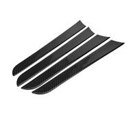 Keenso Cornice Laterale Portiera Auto Cornice Decorativa in Fibra di Carbonio 4 Pezzi Accento Interno Nero Installazione Semplice per B8 2007 2016 Guida a Sinistra