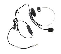 Keenso Cuffie Cablate a Orecchio Singolo per Chiamate HD con Cancellazione del Rumore per Comunicazioni Telefoniche Nei Call Center, per Affari in Ufficio, Pelle Proteica ABS (Interfaccia singola da