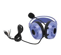 Keenso Cuffie da Gioco Cablate Suono Potente Microfono Omnidirezionale Confortevole Regolabile per Appassionati di Cuffie da Gioco per PC (PURPLE)