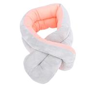 Keenso Cuscino da Viaggio per il Collo, Design Ergonomico in Memory Foam con Supporto Regolabile e Arrotolabile Compatto per Uso in Aereo, Auto, Ufficio e Casa (Grigio Rosa)