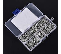 Keenso Dado a T Profilo Alluminio 2020 M3 M4 M5 Set da 160 Pezzi | Hardware di fissaggio per telaio in alluminio, elevata durezza, scatola di plastica, M3 M4 M5, uso in officina