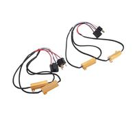 Keenso Decodificatore Resistore LED, 50W 6ohm Cancellatore Errori Anti-sfarfallio Plug and Play, con Materiale in Rame ABS Resistente Al Calore, per Lampadine a LED Indicatori di