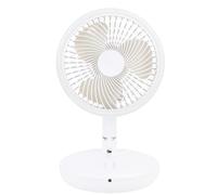 Keenso Desk Fan & ; Piegabile Ventola da Tavolo Oscillante Ricaricabile Ricaricabile Portatile con Luce a LED per Viaggi per Ufficio, velocità Regolabile, Caratteristica Oscillante, Design,