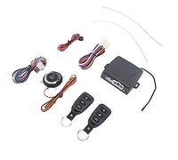 Keenso di Allarme per Auto con Ingresso Senza Chiave, di Allarme per Auto ABS con Kit di Avviamento Remoto DC12V, Accensione Push to Start, Rilascio del Bagagliaio e Blocco Automatico per Veicoli a