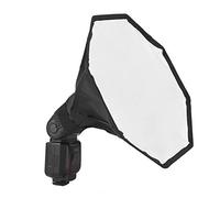 Keenso Diffusore Universale per Torcia Softbox Portatile da 30 Cm per con Materiale Riflettente per Borsa Fotografica