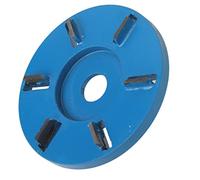 Keenso Disco per Intaglio del Legno in Acciaio Fresa a 6 Denti Durevole per Accessori per Smerigliatrice Angolare per Utensili per la Lavorazione del Legno per Intaglio di Radici (Lama piatta)