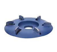 Keenso Disco per Intaglio del Legno Pala Durevole Ad a 6 Denti per Intagliare e Lucidare Coltello per la Lavorazione del Legno 9x9 Cm Acciaio Al Tungsteno per la Fresatura del Vassoio del tè