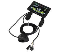 Keenso Display per Bici Elettrica, Pannello di Controllo Display per Scooter Elettrico ABS con Connettore SM, Design Ergonomico per un Facile Utilizzo, Schermo Vibrante per Tutte le Condizioni di