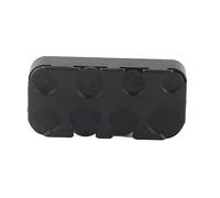 Keenso Distributore di Monete in Euro Comodo Portamonete per Auto in Plastica per un Facile Stoccaggio e Accesso, Mini Scatola Organizer per Monete Nera per Uso in Auto