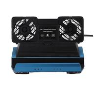 Keenso Docking Station 4K 60Hz con Ventola di Raffreddamento a Doppia, 10 in 1 USB C Hub, velocità di Ricarica Completa, Illuminazione RGB, Portatile per L'interruttore, Artiglio, Lega di Alluminio