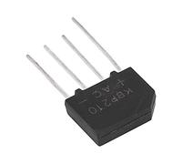 Keenso Driver Ponte a Diodi 2A 1000V KBP210 per Conversione di Corrente Stabile, Adatto per i Circoli Domestici e Industriali, 1 PCS (#3)