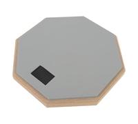 Keenso Drum Pad Silenzioso, Cuscinetto di Pratica in Gomma da 12 Pollici con 2 Bacchette, Controllo del Rumore <25db per Uso Domestico, Assorbimento di Ammortizzatori, Fondo Antiscivolo, (GRAY)