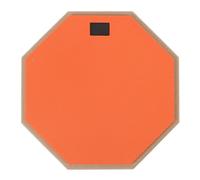Keenso Drum Pad Silenzioso, Cuscinetto di Pratica in Gomma da 12 Pollici con 2 Bacchette, Controllo del Rumore <25db per Uso Domestico, Assorbimento di Ammortizzatori, Fondo Antiscivolo, (ORANGE)