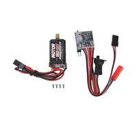 Keenso ESC Spazzolato, ESC Motore Spazzolato 1060 ESC Spazzolato ESC Spazzolato RC 30A ESC Spazzolato Regolatore di velocità Elettrico 2S con Freno Rosso JST Connettore di Alimentazione (53T)
