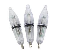 Keenso Esca Subacquea per Pesca, 3 LED per Esca da Pesca con Lampada Lampeggiante Che Cambia Colore, Componenti Elettronici in Plastica, Batterie AG13 LR44 Integrate per la Notturna