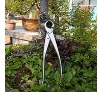 Keenso Forbici da 180 -mm Realizzate con un Pulsante in Acciaio Inossidabile, Forbici da Giardino di Precisione per la Formazione di Bonsai, Impugnatura Ergonomica per la Circoncisione Senza Sforzo,