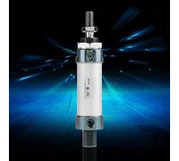 Keenso Foro 25 Mm 25 Mm di Sollevamento Stabile -Mini Doppio Cilindro Pneumatico Doppio e Facile Installare per il Compressore D'aria