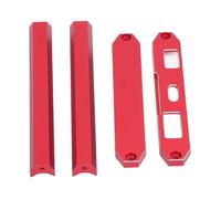 Keenso Frame di Protezione del Trasmettitore in Metallo, Supporto per Controller RC in Lega di Alluminio per gli Sport Estremi, longevità (rosso)