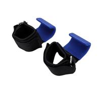 Keenso Ganci per Sollevamento Pesi, con Supporto per il Polso e Cinghie Regolabili per Allenamenti di Forza Trazioni (BLUE)