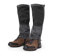 Keenso Ghette da Neve, 1 Paio di Ghette da Neve per Esterni Ghette Impermeabili Copriscarpe Ghette da Trekking Ghette per Sci, Passeggiate, Campeggio, Arrampicata(Nero) Sci