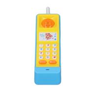 Keenso Giocattolo per Cellulare per Neonati, Smartphone da Gioco Educativo in Plastica con Musica e Luci, Giocattolo Interattivo per Bambini Piccoli Che Imparano Numeri e Colori (Blue)