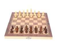 Keenso Gioco da Tavolo a Dama, Materiale in Legno, Divertente Gioco da Viaggio per Bambini e Adulti, attività Interattiva per la Famiglia (S)