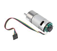 Keenso Grande Motore a Marcia a Torsione con Encoder, Motore di Riduzione di Potenza 12/24 V, 10 a 1500 Giri/min, Adatto per Strumenti Ottici e Serrature delle Porte (24V, velocità 350)