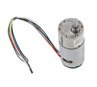 Keenso Grande Motore a Marcia a Torsione con Encoder, Motore di Riduzione di Potenza 12/24 V, 10 a 1500 Giri/min, Adatto per Strumenti Ottici e Serrature delle Porte (12V, velocità 200)