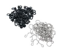 Keenso Grow House Hook 50pcs Set per la Decorazione del Giardino - Staffa per Piante di Facile Utilizzo - Materiale in Plastica e Acciaio Inossidabile