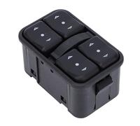 Keenso Gruppo Interruttore Alzacristallo Elettrico Lato Conducente, Interfaccia A 12 Pin, Plastica ABS Nera con funzionalità di Sollevamento Automatico, Sostituzione per II G 1998