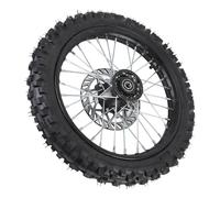 Keenso Gruppo Ruota, Bordo della Ruota Anteriore 14 Pollici e Kit di Pneumatici per Bici Sporco, Compatibile con a