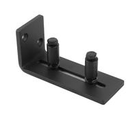 Keenso Guida a Pavimento Scorrevole in Acciaio Al Carbonio, Cuscinetto Liscio per Porta della Stalla, Spessore 3 Pollici, Doppio Rullo (#1)